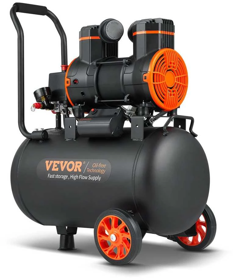 VEVOR 9.3 galonų tylus oro kompresorius, 1800W