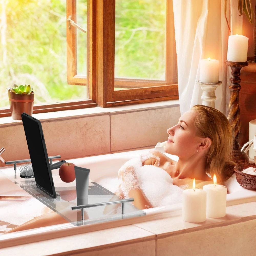 Relaxdays Akrilinis vonios padėklas
