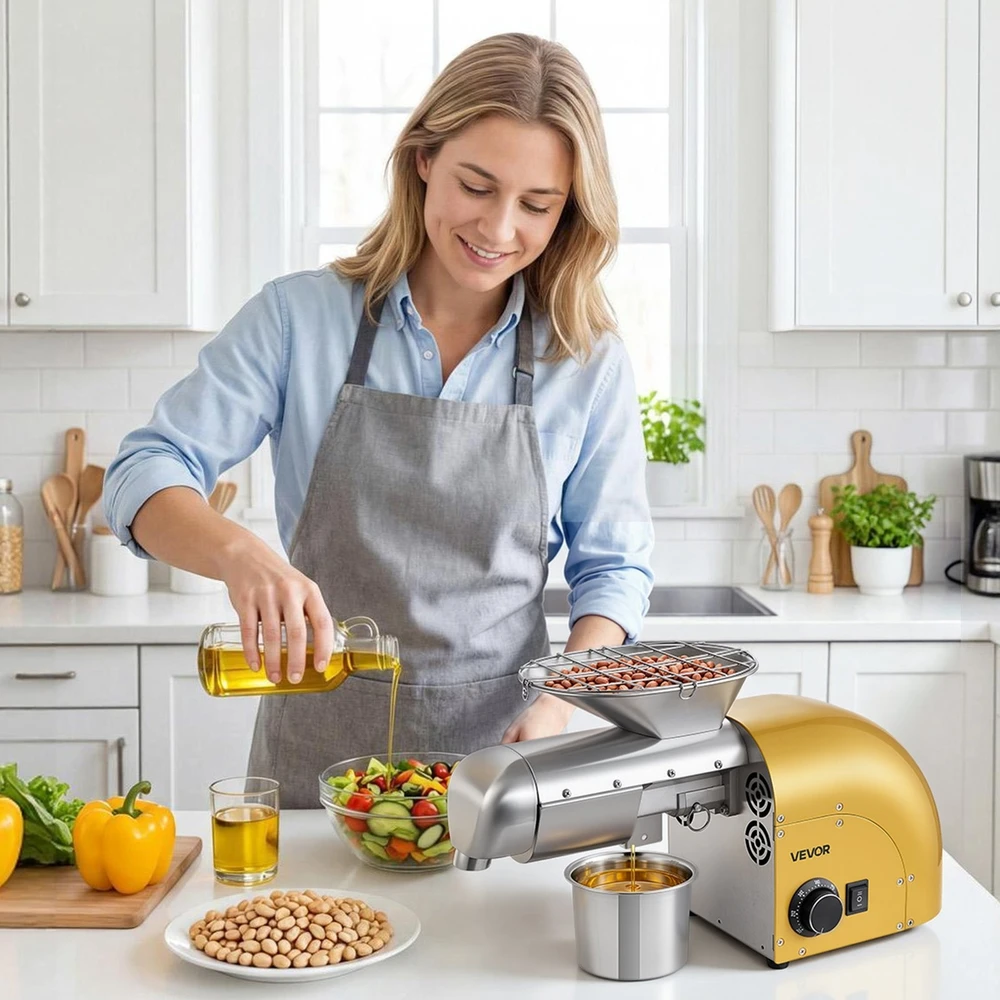 VEVOR Aliejaus spaudimo aparatas 5kg/h, 1250 W