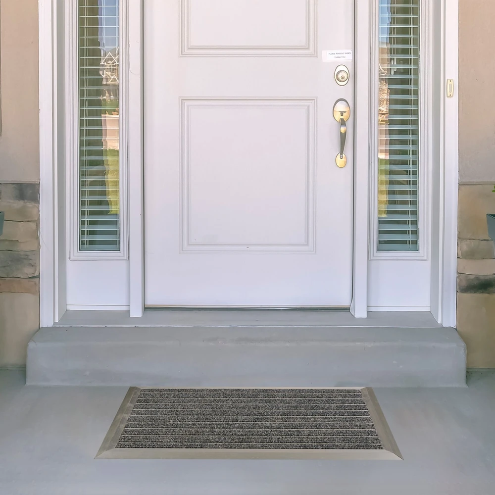 Relaxdays Aliumininis durų kilimėlis pilkas