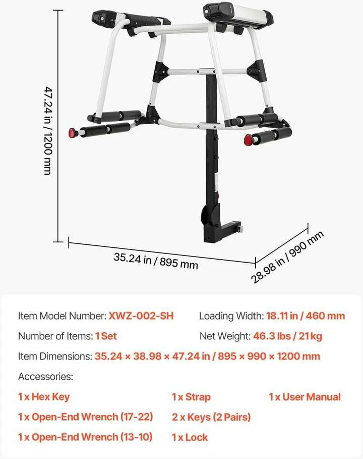 Vevor Ant automobilio montuojama slidžių ir snieglenčių laikiklis