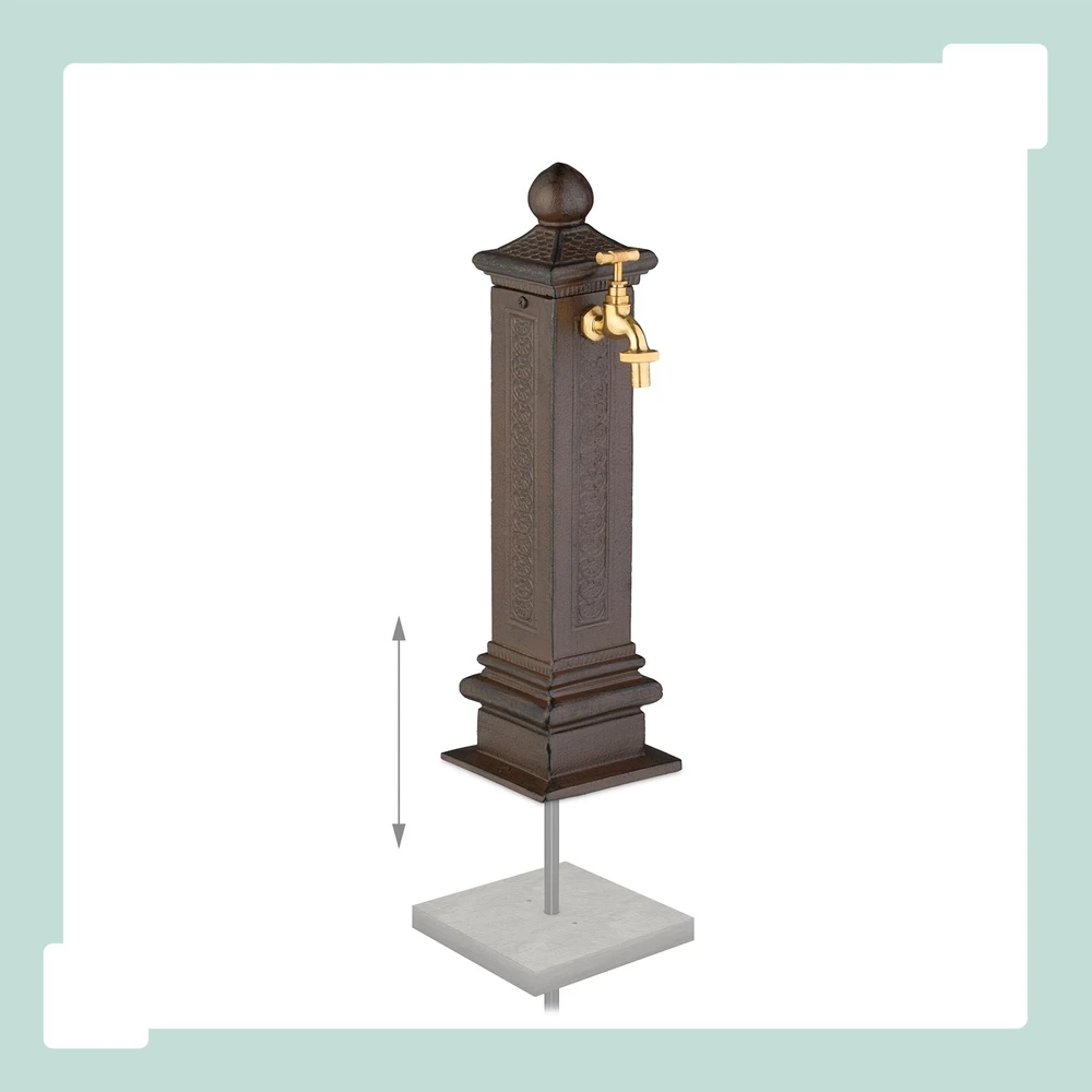 Relaxdays Antikinio stiliaus koloninis fontanas 47 cm