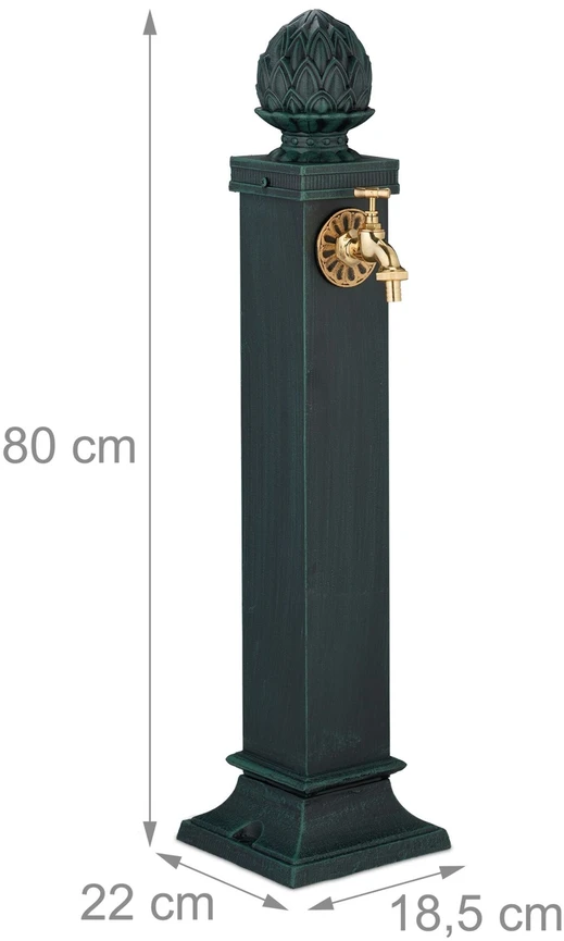 Relaxdays Antikvarinis koloninis fontanas 80 cm