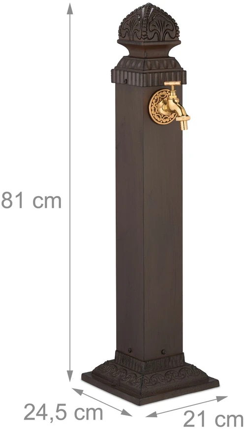 Relaxdays Antikvarinis kolonos fontanas 81 cm