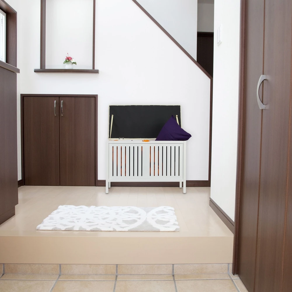 Relaxdays Apmuštas suoliukas su vieta daiktams