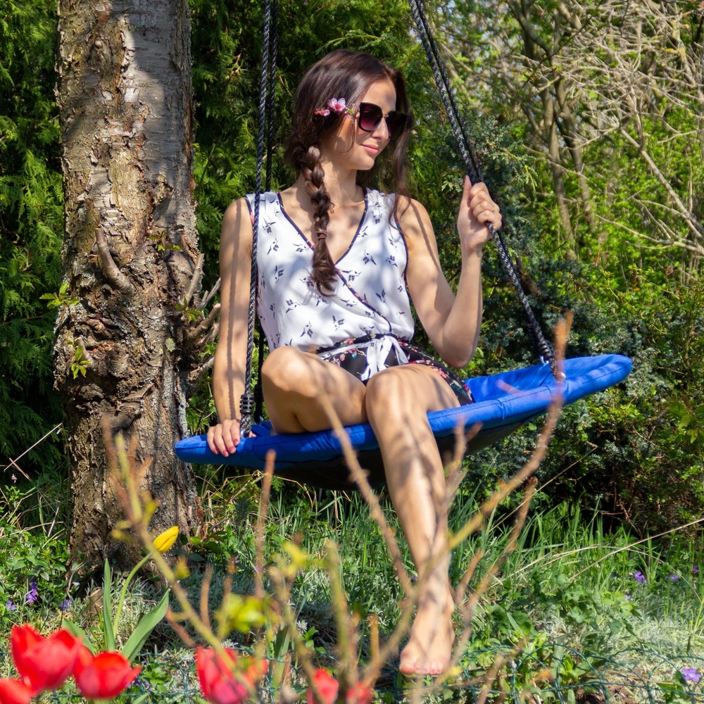 Relaxdays Apvalios lizdo sūpynės