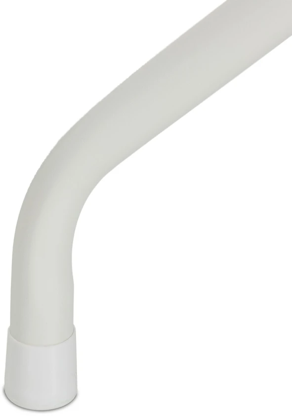Relaxdays Apvalus baltas sodo stalas
