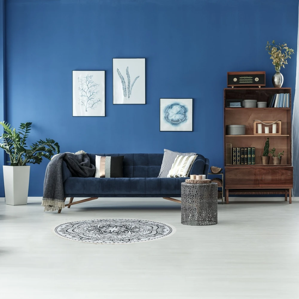 Relaxdays Apvalus kilimas su mandalos dizainu
