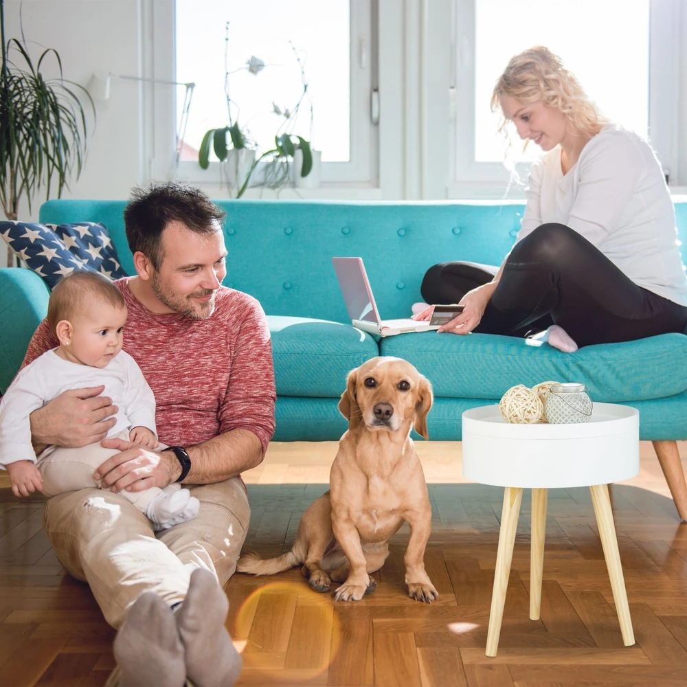 Relaxdays Apvalus skandinaviškas padėklas