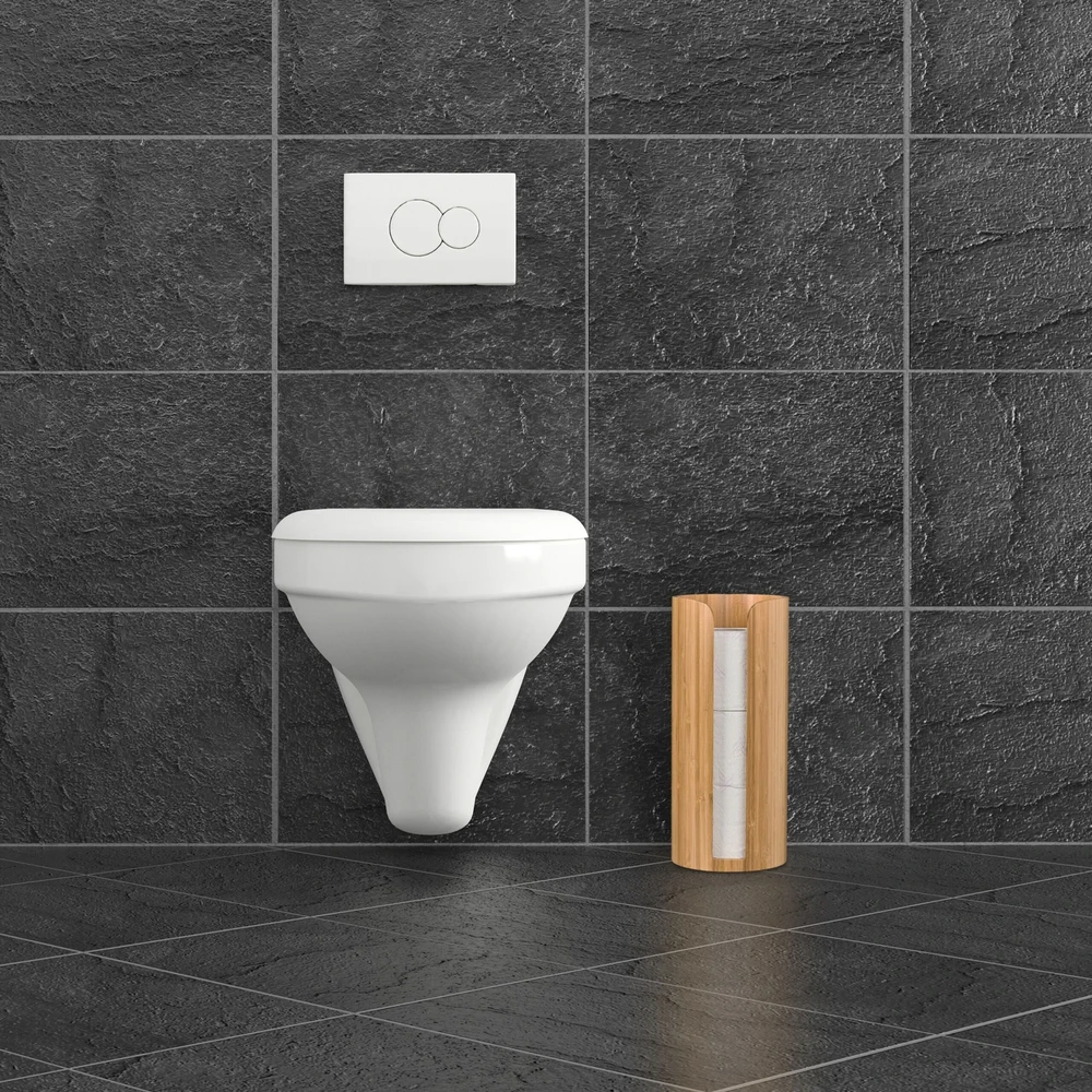 Relaxdays Apvalus stovas tualetinio popieriaus laikymui