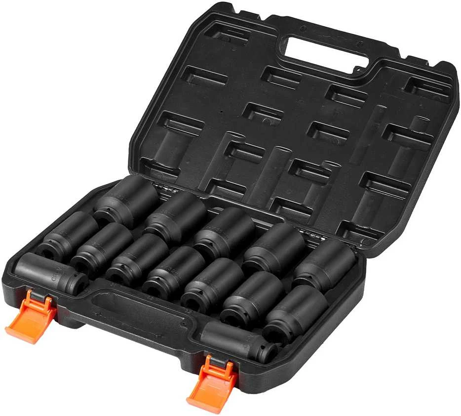 VEVOR Ašinių veržlių smūginių galvučių rinkinys 1/2" 14 vnt.