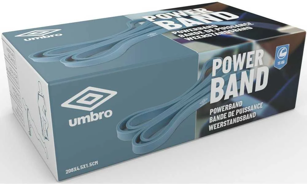 Umbro - Atsparumo mankštai guma 15 kg (Mėlyna)