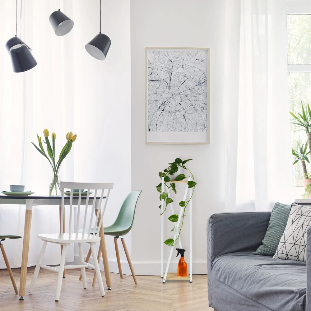 Relaxdays Aukštas augalų stovas su 2 lygiais