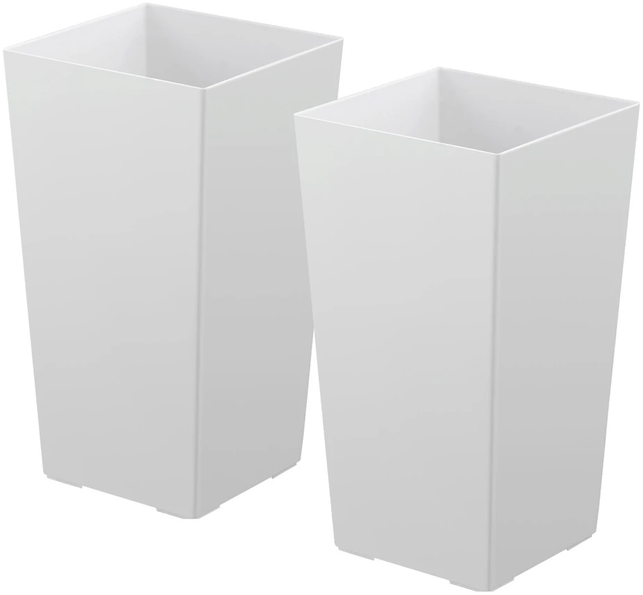 Vevor Aukšti vazonai rinkinys 2 vnt, 550 mm, balti
