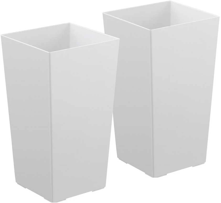 Vevor Aukšti vazonai rinkinys 2 vnt, 550 mm, balti