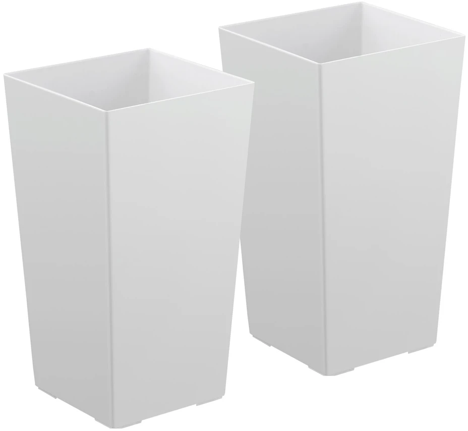 Vevor Aukšti vazonai rinkinys 2 vnt, 550 mm, balti