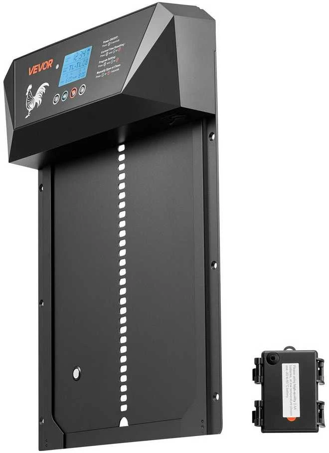 Vevor automatinės vištų tvarto durys su LCD ekranu