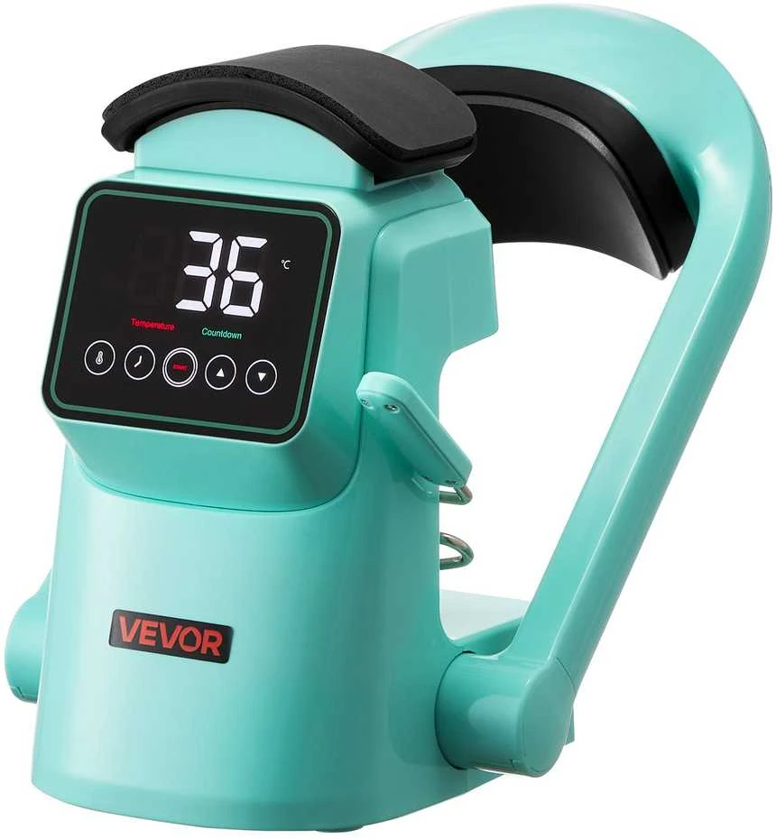VEVOR Automatinis kepurių šilumos presas su keičiamomis plokštėmis