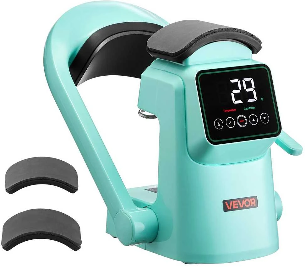 VEVOR Automatinis kepurių šilumos presas su keičiamomis plokštėmis