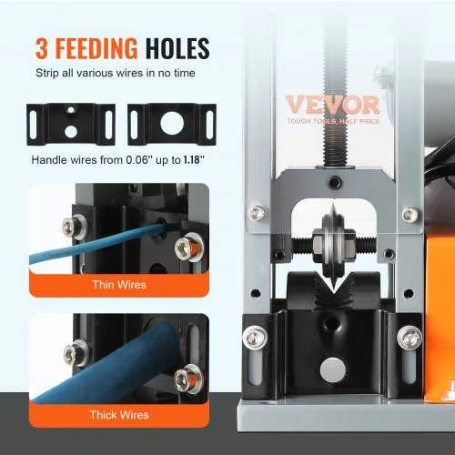 VEVOR Automatinis vielos nuėmimo aparatas 1,5–30 mm