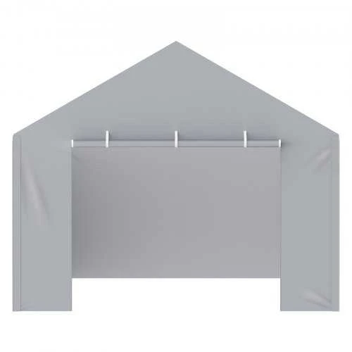 VEVOR Automobilinė pastogė 12 x 6 m pilka