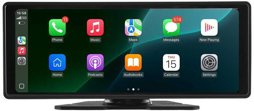 Automagnetola VEVOR automobilinė „CarPlay“ stereosistema su jutikliniu ekranu