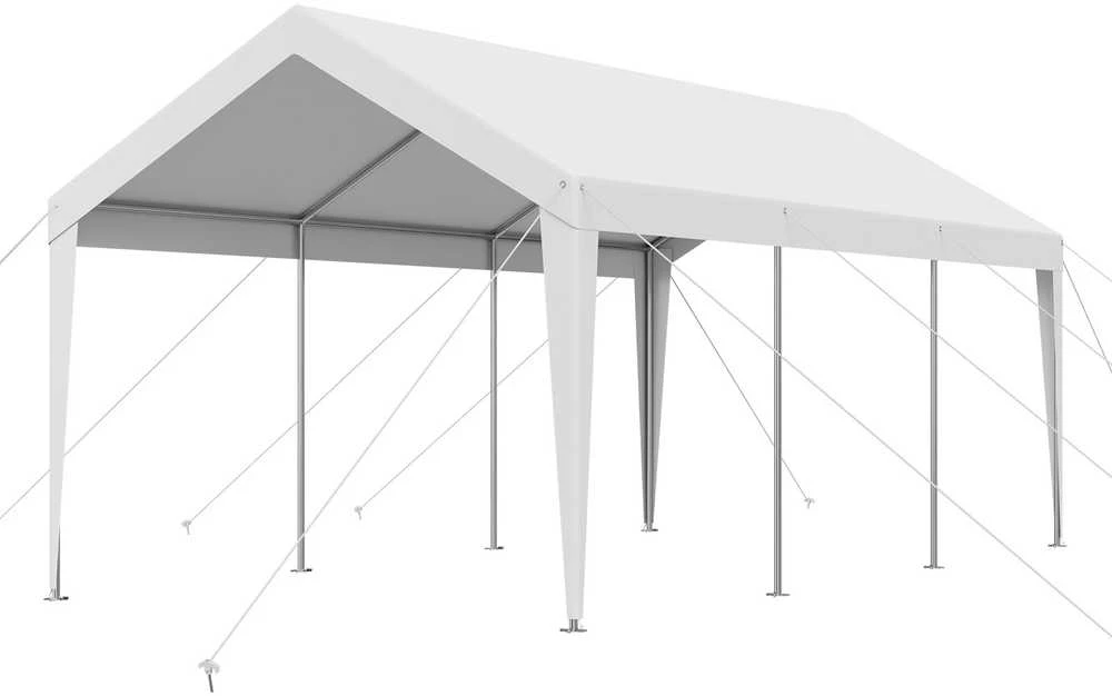 VEVOR Automobilio pastogė 3 x 6 m balta