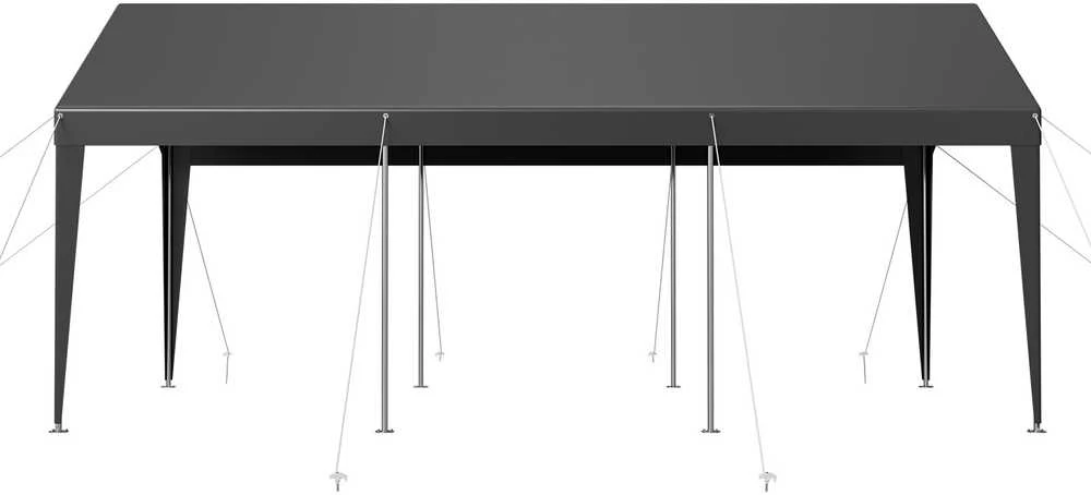 VEVOR Automobilio pastogė 3 x 6 m pilka