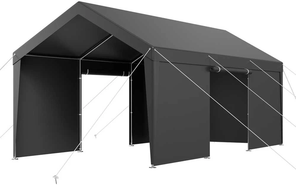 Vevor Automobilio pastogė su šoninėmis sienomis 3.66x6.10m