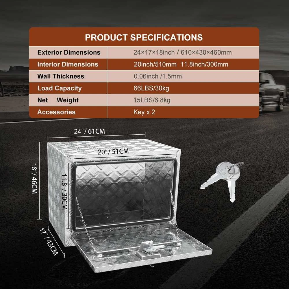 VEVOR Automobilio saugojimo dėžė po kėbulu