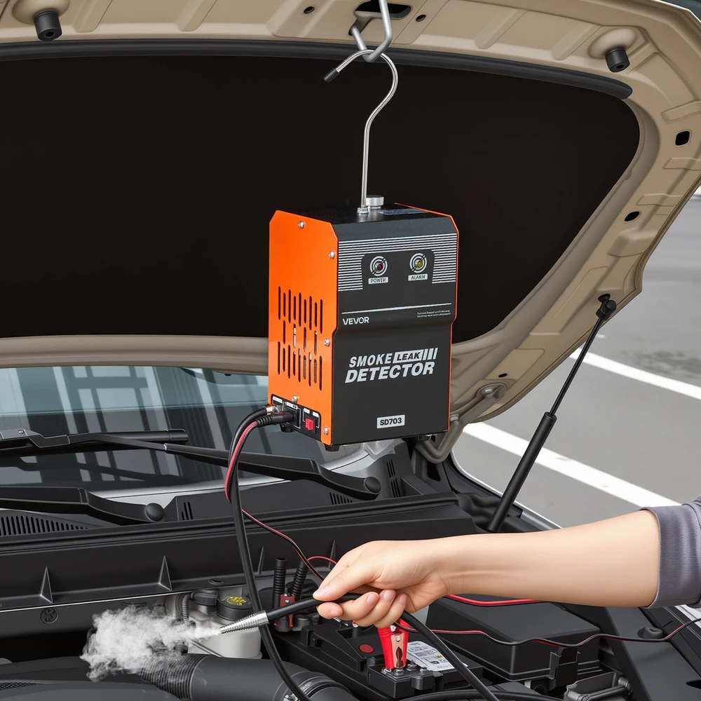 Vevor Automobilinis dūmų testeris EVAP sistemai – Nuotėkių aptikimo įrenginys, 8 L/min srautas