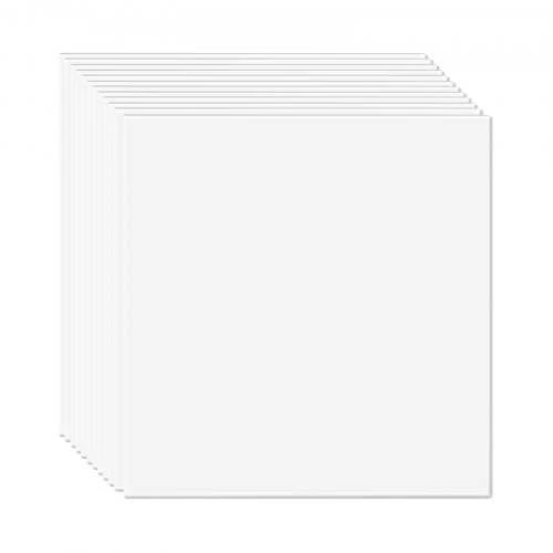 VEVOR Baltos lubų plytelės iš pvc, 12 vnt.