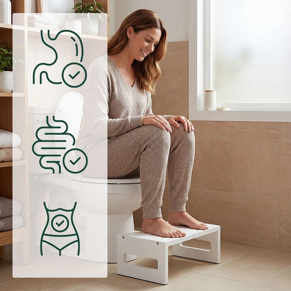 Relaxdays Bambukinė klozeto pakopa
