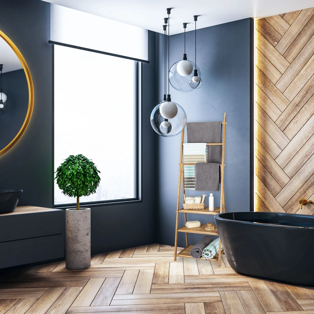 Relaxdays Bambukinė rankšluosčių stovelis 3 lentynos 3 rankšluosčių skersiniai