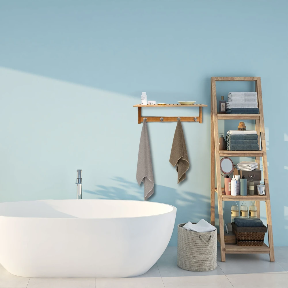 Relaxdays Bambukinė sieninė rankšluosčių kabykla