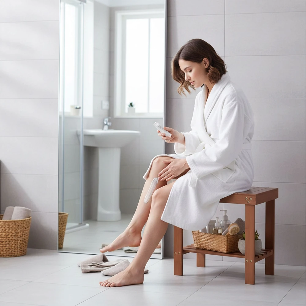 Relaxdays Bambukinė vonios kėdutė