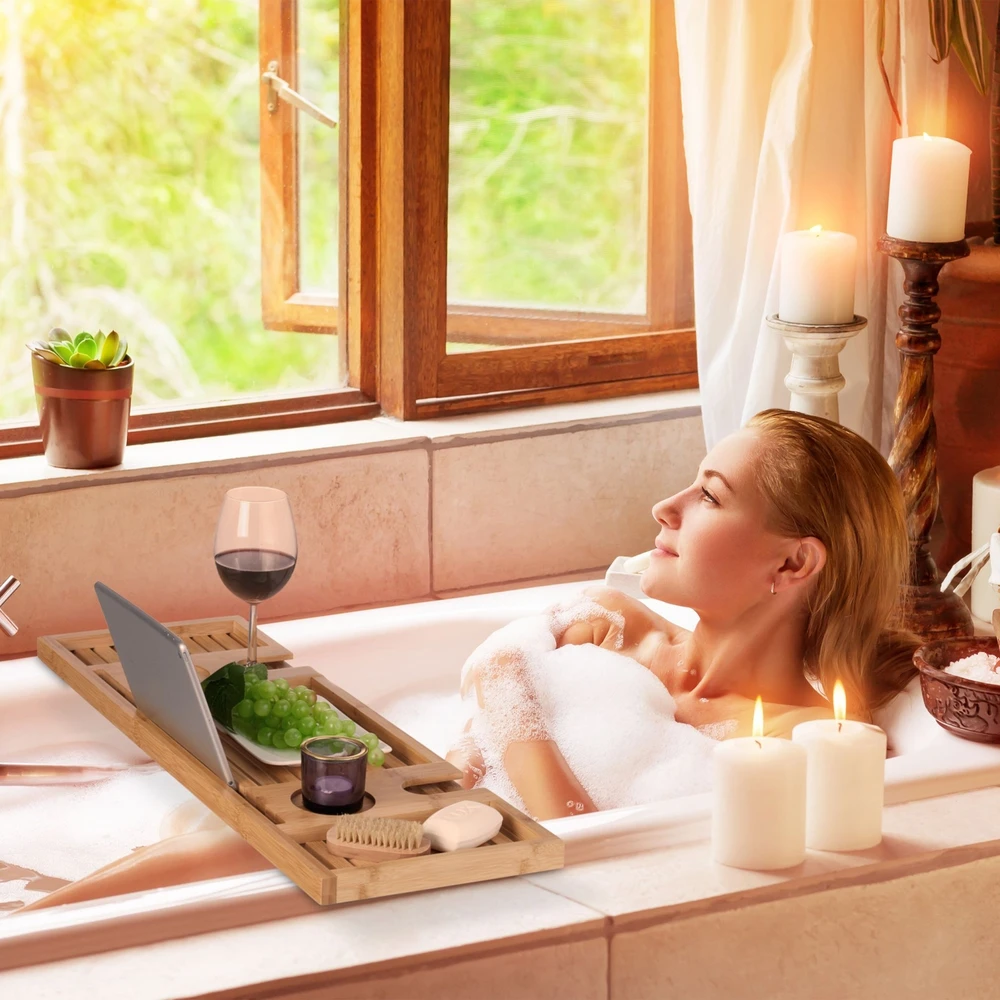Relaxdays Bambukinis vonios padėklas
