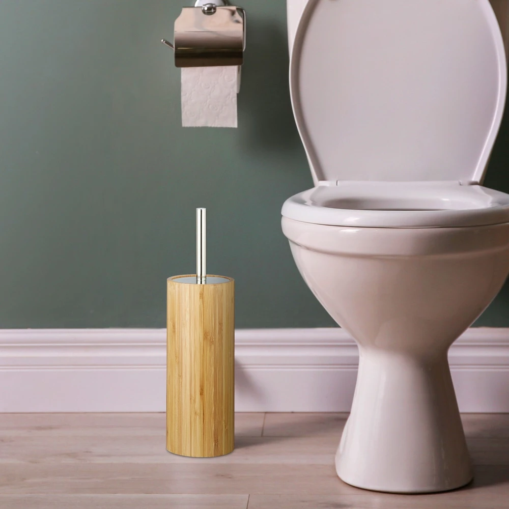 Relaxdays Bambukinis WC šepečio laikiklis