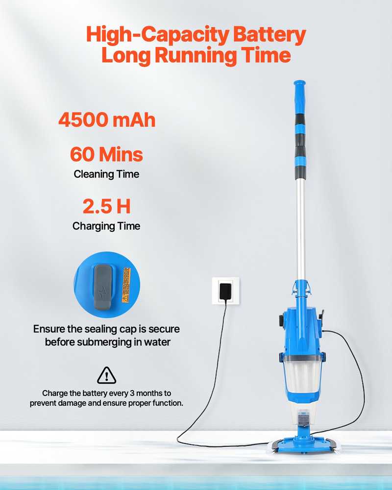 VEVOR Baseino dulkių siurblys 100 L/min, įkraunamas