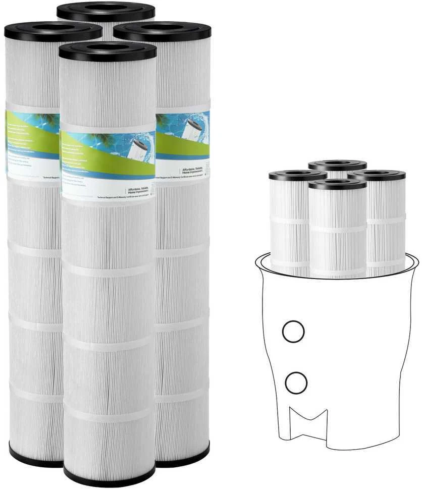 VEVOR Baseino filtro kasetė 4x130 kv. pėd.