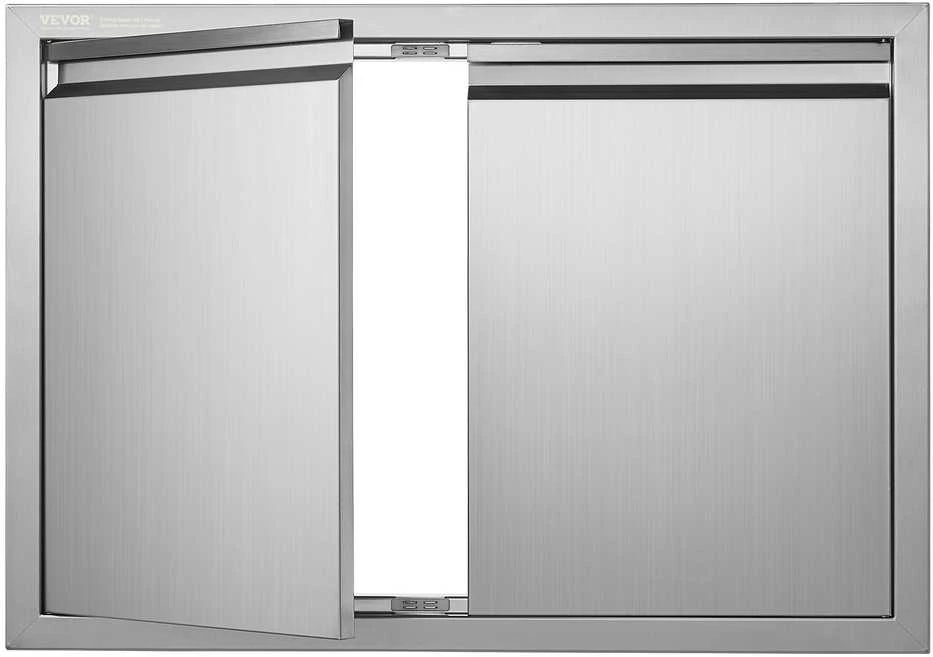 VEVOR BBQ prieigos durys 762x532 mm iš nerūdijančio plieno