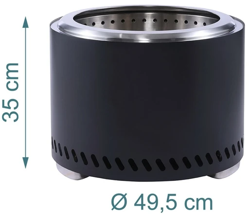 Relaxdays Bedūmis ugens dubuo, Ø 49,5 cm