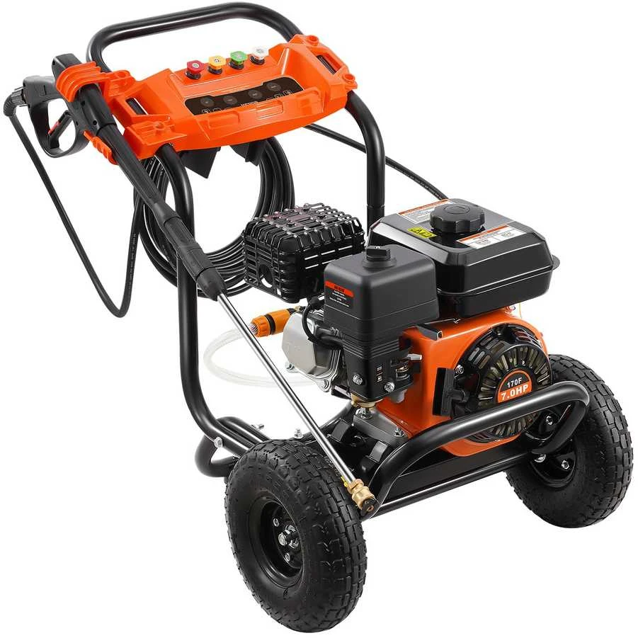 VEVOR Benzininis aukšto slėgio ploviklis 3500 PSI su 5 antgaliais