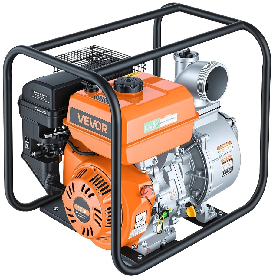 VEVOR Benzininis vandens siurblys 101.6 mm, 422 GPM