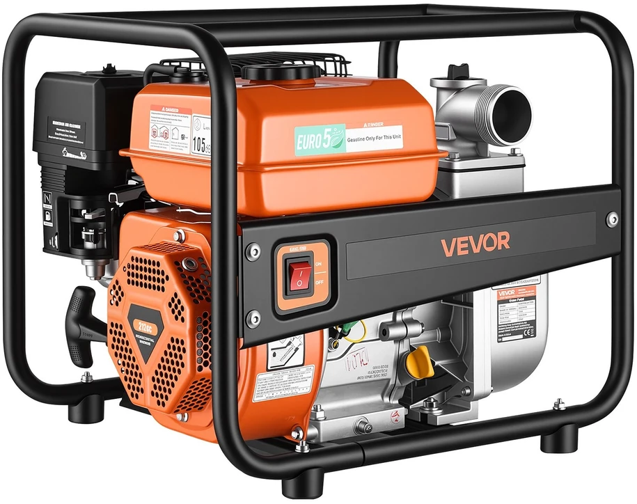 VEVOR Benzininis vandens siurblys 50,8 mm, 7 AG
