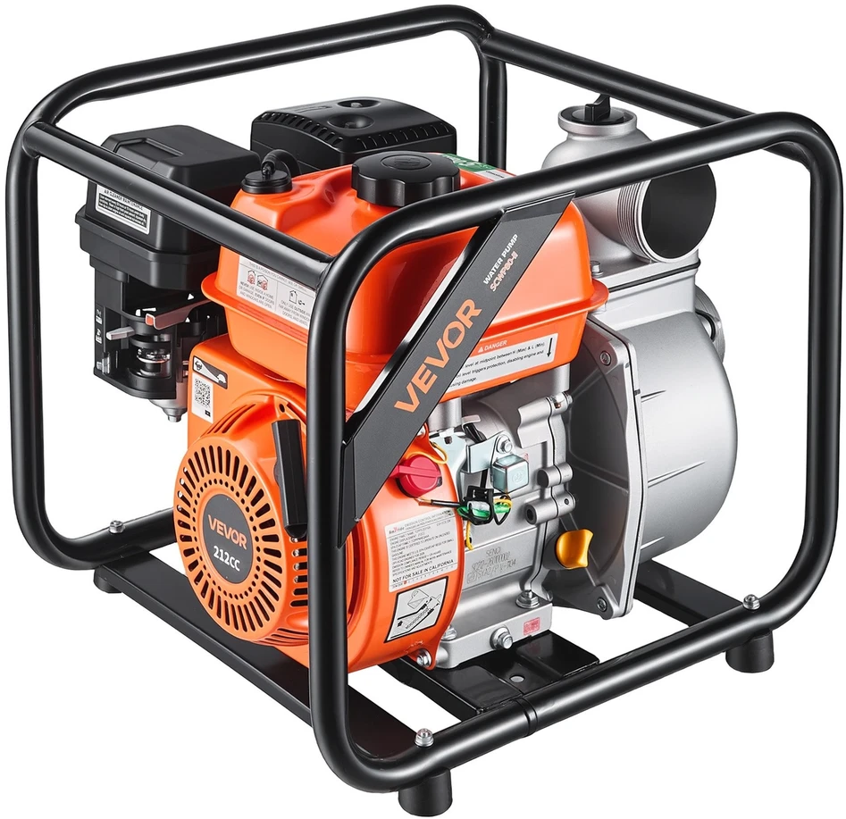 VEVOR Benzininis vandens siurblys 76,2 mm, 264 GPM 7 AG
