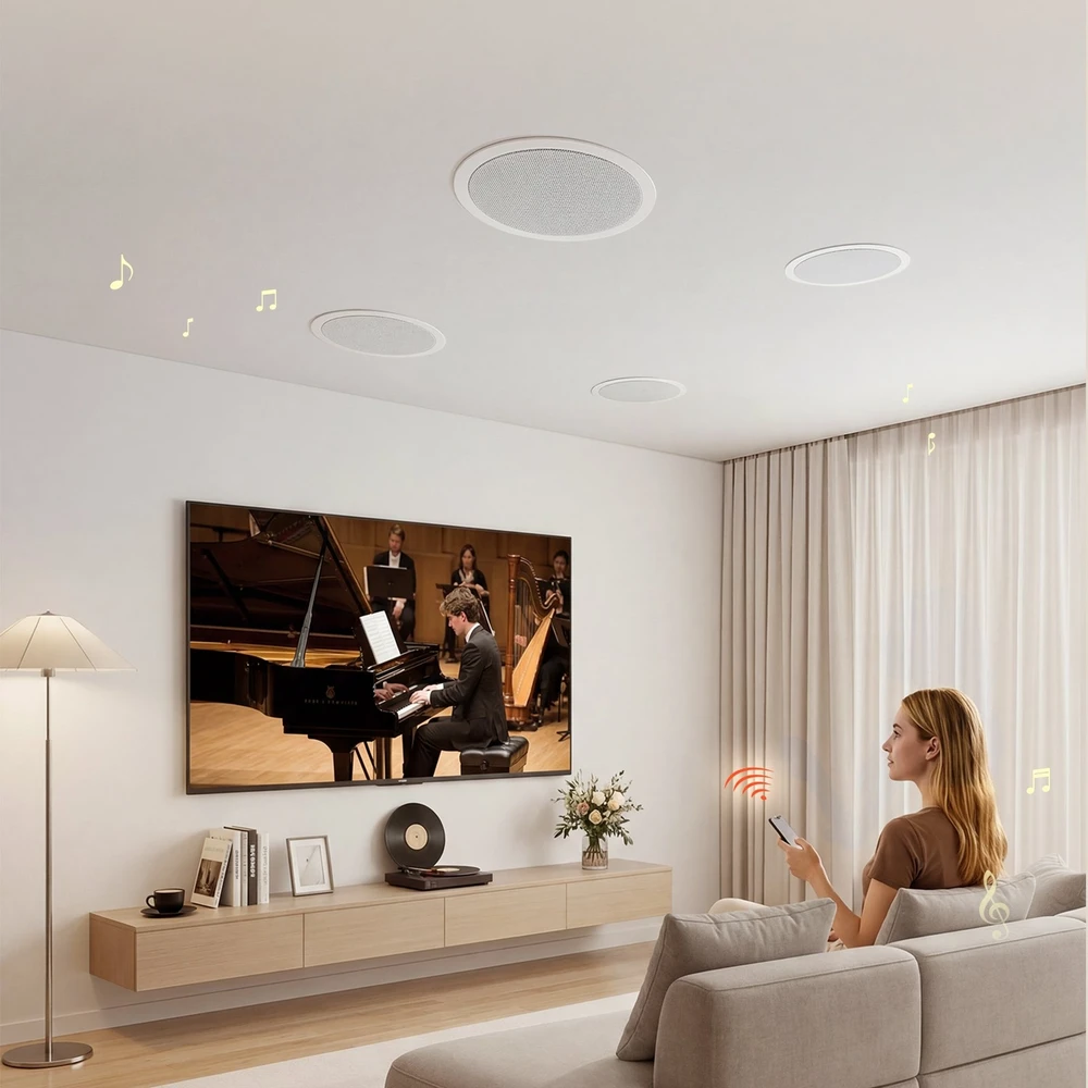 VEVOR Bluetooth lubinės įleidžiamos kolonėlės, 4 vnt.