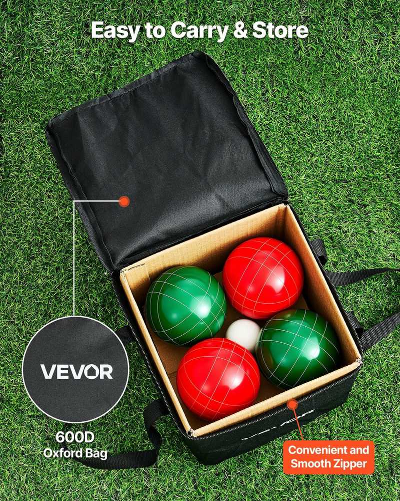 Vevor Boccia komplektas su 8 rutuliais ir priedais
