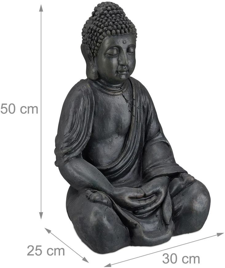 Relaxdays Budos figūrėlė iš keramikos 50 cm