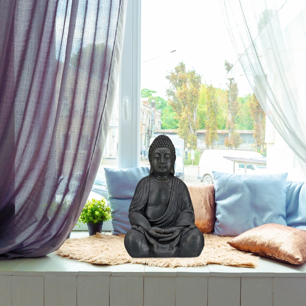 Relaxdays Budos figūrėlė iš keramikos 50 cm